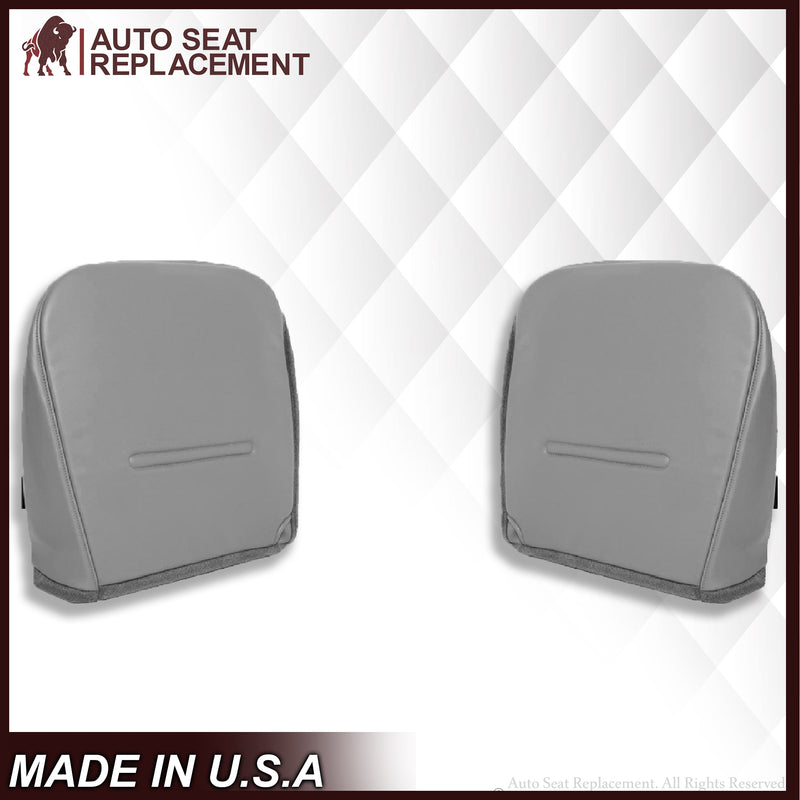 2001 2002 2003 2004 2005 2006 2007 Ford F250 F350 F450 F550 Work Truck Super Duty XL Replacement Seat Covers in Gray Vinyl - Auto Seat Replacement