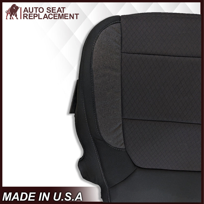 2019-2021 Chevy Silverado & GMC Sierra Replacement Cloth Seat Cover Black - Auto Seat Replacement