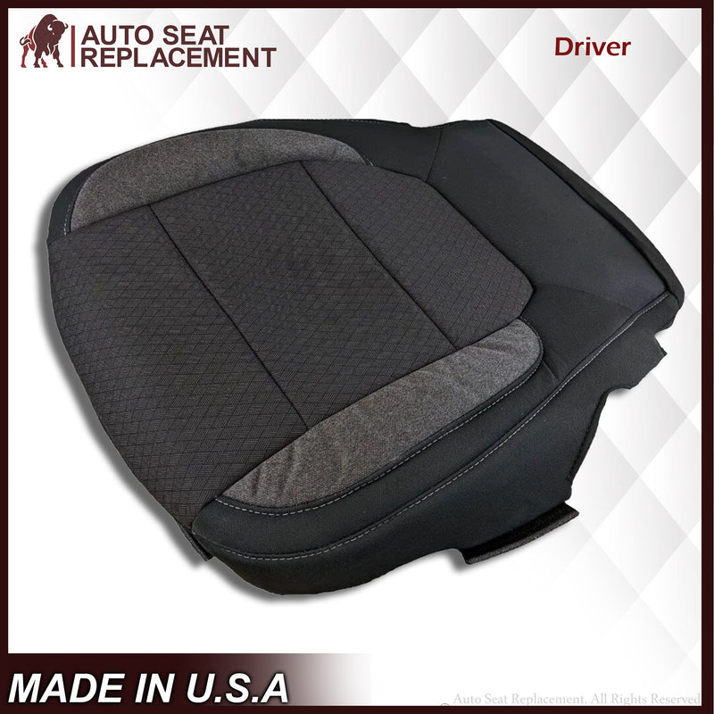 2019-2021 Chevy Silverado & GMC Sierra Replacement Cloth Seat Cover Black - Auto Seat Replacement