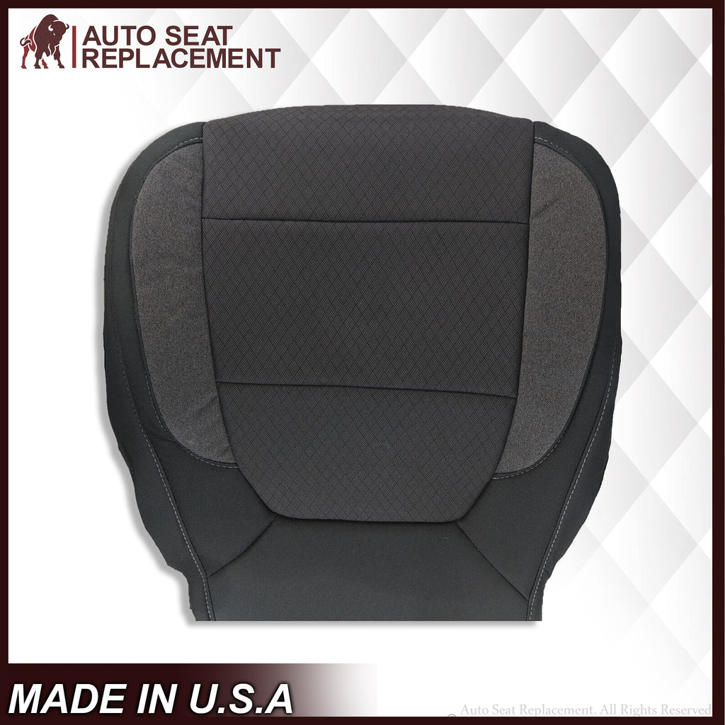 2019-2021 Chevy Silverado & GMC Sierra Replacement Cloth Seat Cover Black - Auto Seat Replacement