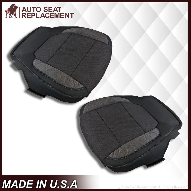 2019-2021 Chevy Silverado & GMC Sierra Replacement Cloth Seat Cover Black - Auto Seat Replacement