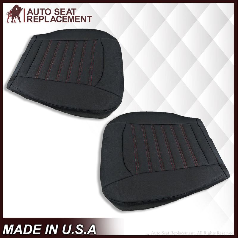 2013-2016 Ford Fusion Bottom Replacement Seat Cover in Black Cloth - Auto Seat Replacement