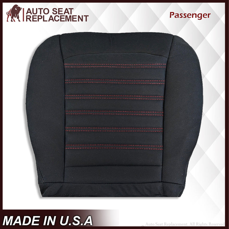 2013-2016 Ford Fusion Bottom Replacement Seat Cover in Black Cloth - Auto Seat Replacement