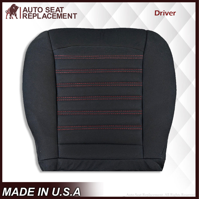 2013-2016 Ford Fusion Bottom Replacement Seat Cover in Black Cloth - Auto Seat Replacement