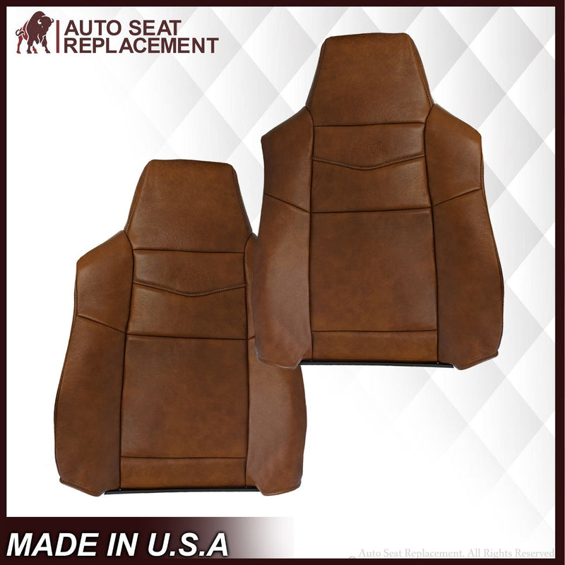 2002-2007 Ford F250 F350 King Ranch Replacement Genuine Leather OR Vinyl Front Seat Covers - Auto Seat Replacement