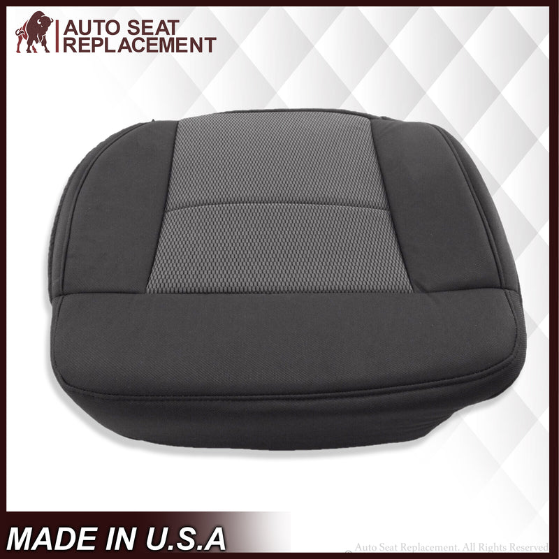 2004 2005 2006 Ford F150 XLT Bottom Seat Cover in Black & Gray Cloth - Auto Seat Replacement