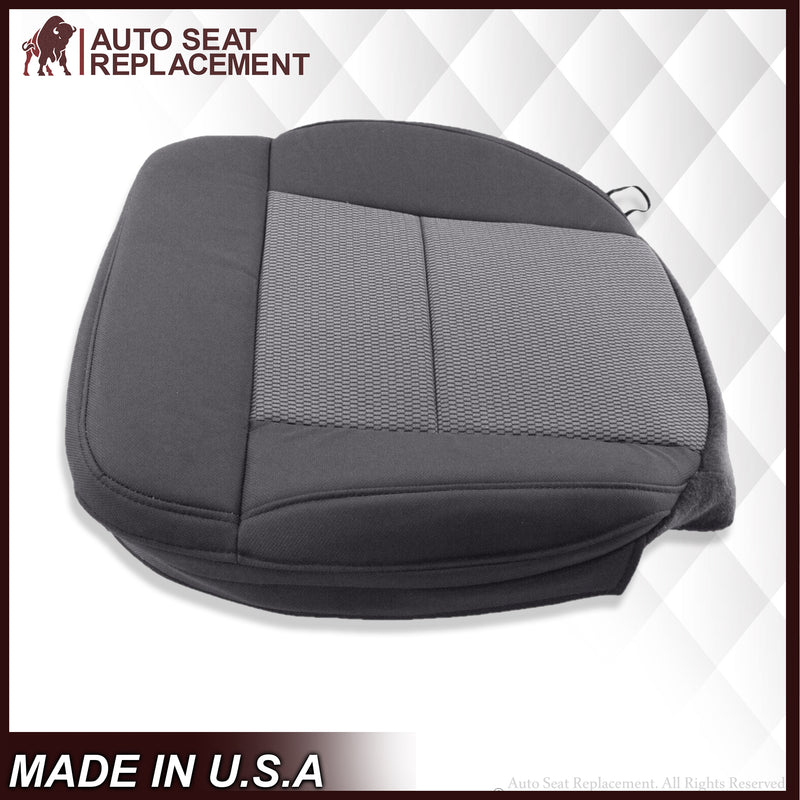 2004 2005 2006 Ford F150 XLT Bottom Seat Cover in Black & Gray Cloth - Auto Seat Replacement