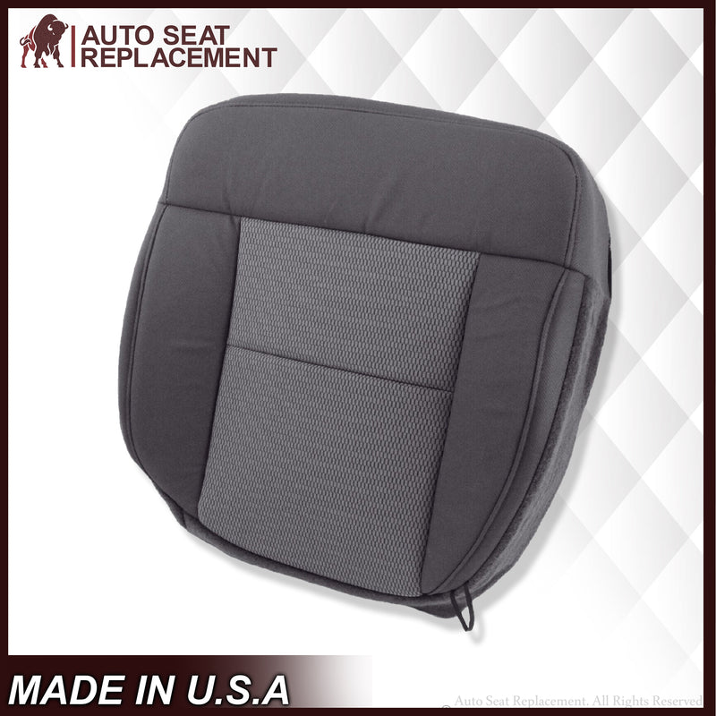 2004 2005 2006 Ford F150 XLT Bottom Seat Cover in Black & Gray Cloth - Auto Seat Replacement