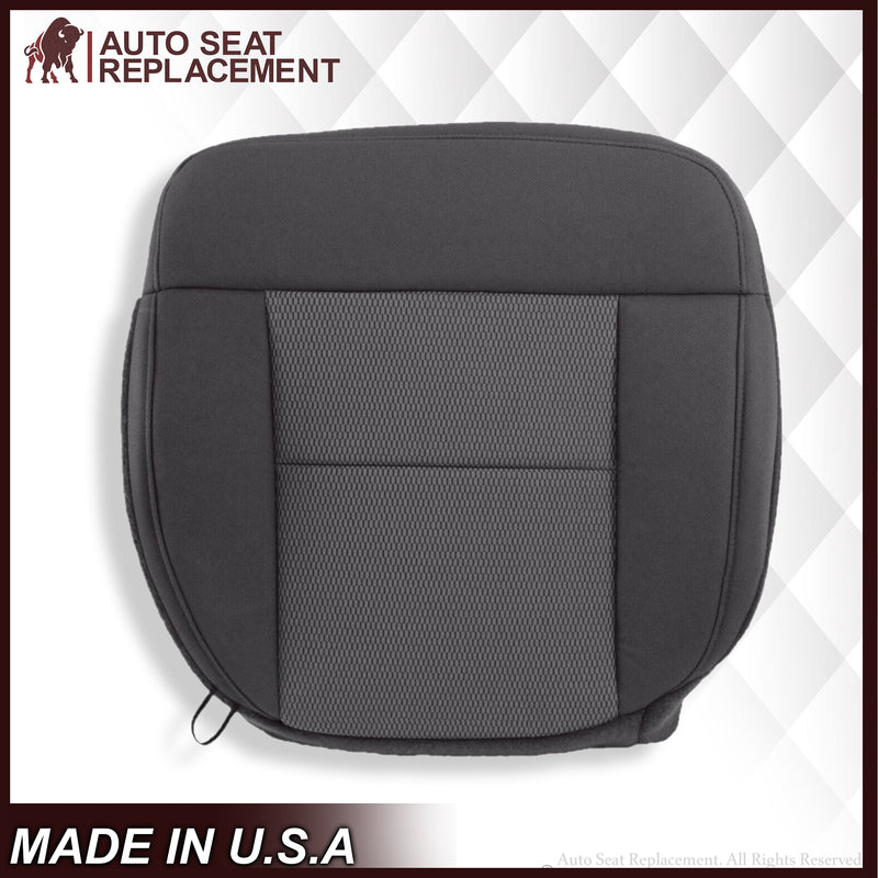 2004 2005 2006 Ford F150 XLT Bottom Seat Cover in Black & Gray Cloth - Auto Seat Replacement