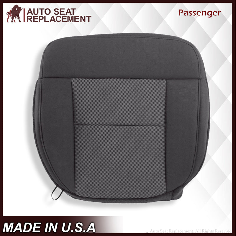 2004 2005 2006 Ford F150 XLT Bottom Seat Cover in Black & Gray Cloth - Auto Seat Replacement