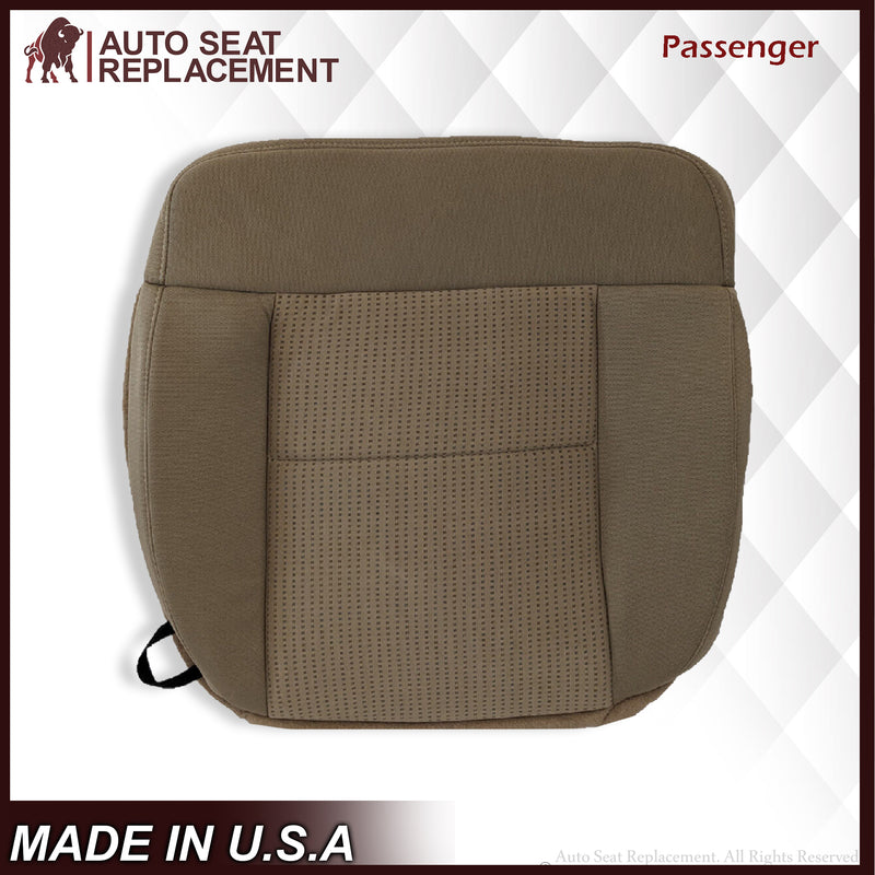 2007 2008 Ford F150 XLT Bottom Seat Cover in Pebble Tan Cloth - Auto Seat Replacement