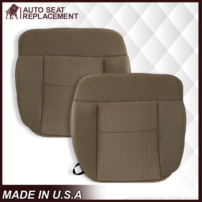 2007 2008 Ford F150 XLT Bottom Seat Cover in Pebble Tan Cloth - Auto Seat Replacement