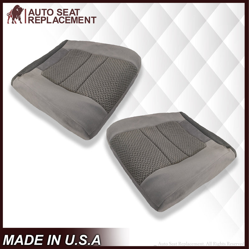 2001 Ford F250 F350 XLT Crew Cab Gray Cloth Seat Cover - Auto Seat Replacement