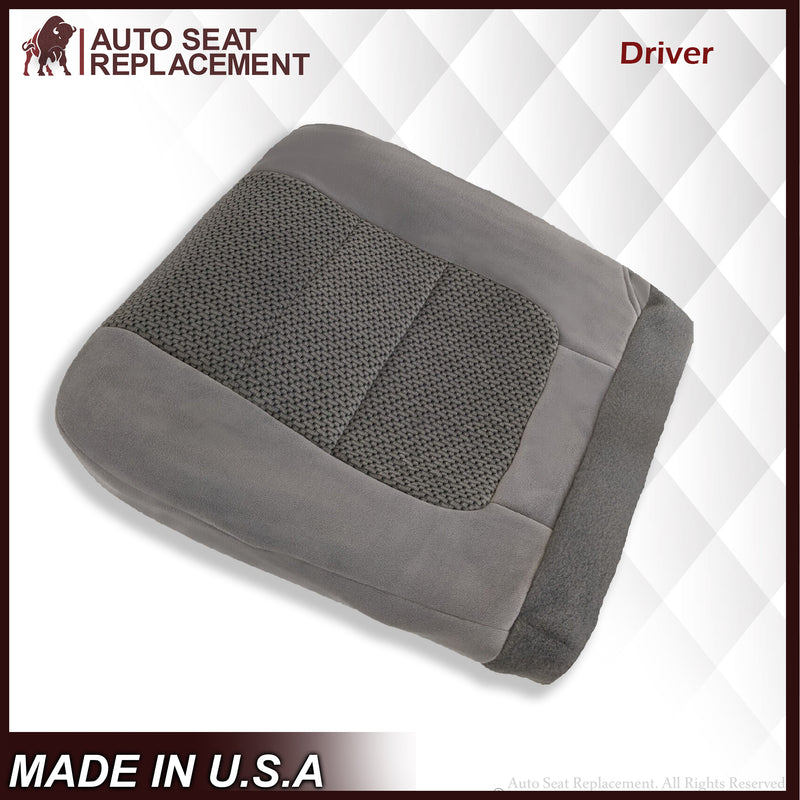 2001 Ford F250 F350 XLT Crew Cab Gray Cloth Seat Cover - Auto Seat Replacement