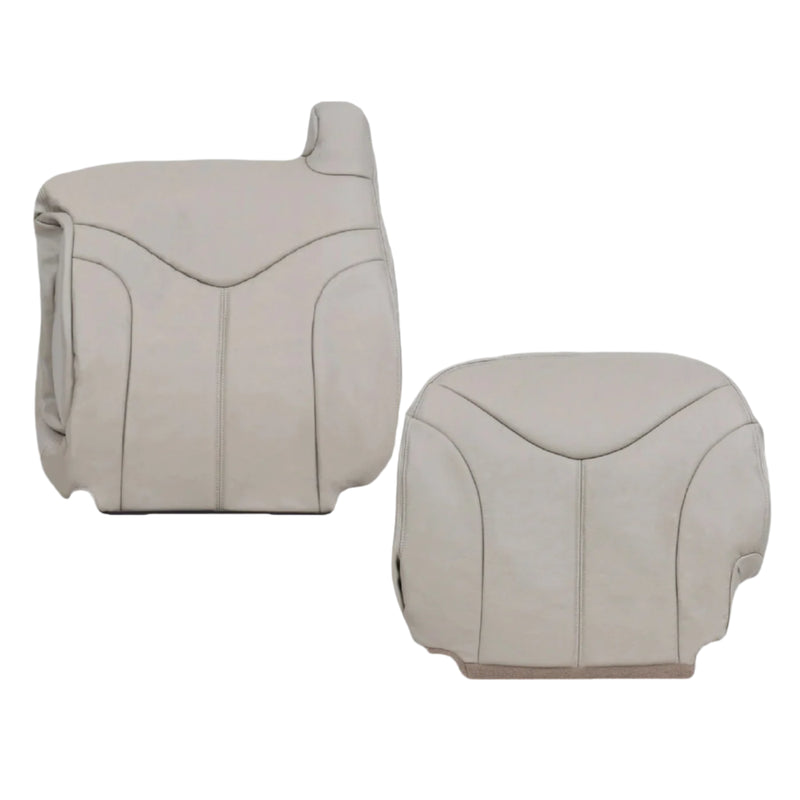 2000-2002 GMC Yukon XL 2nd Row Captain Seat 50/50 Seat Cover in Shale Tan: Choose From Variation - Auto Seat Replacement
