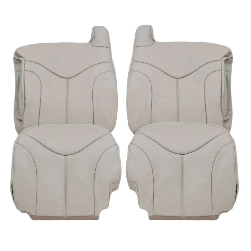 2000-2002 GMC Yukon XL 2nd Row Captain Seat 50/50 Seat Cover in Shale Tan: Choose From Variation - Auto Seat Replacement
