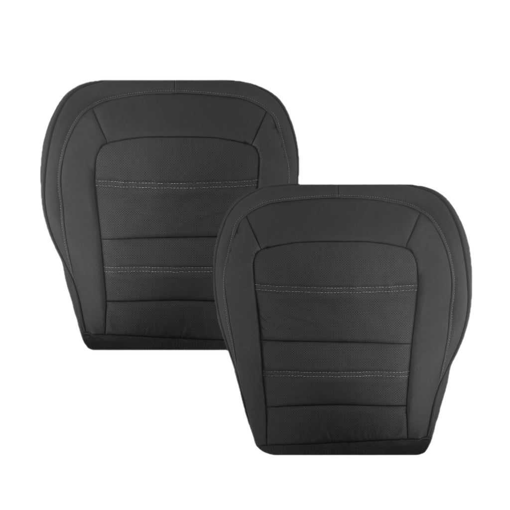 2015 - 2022 GMC Canyon DENALI PERFORATED Replacement Bottom Seat Covers in Jet Black: Choose your side and material - Auto Seat Replacement