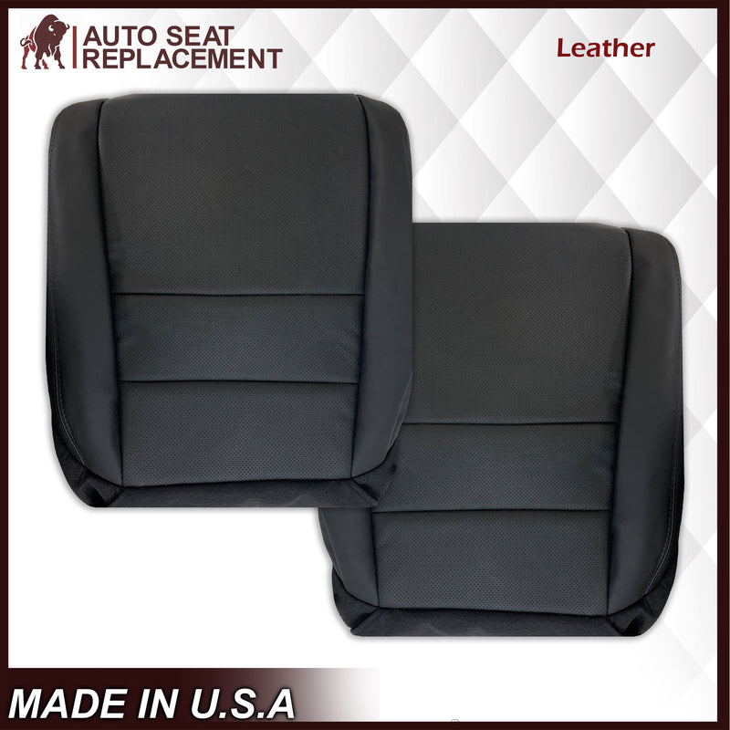 2005 2006 2007 2008 Acura TL Driver Side Bottom Seat Cover in Black Leather or Vinyl - Auto Seat Replacement