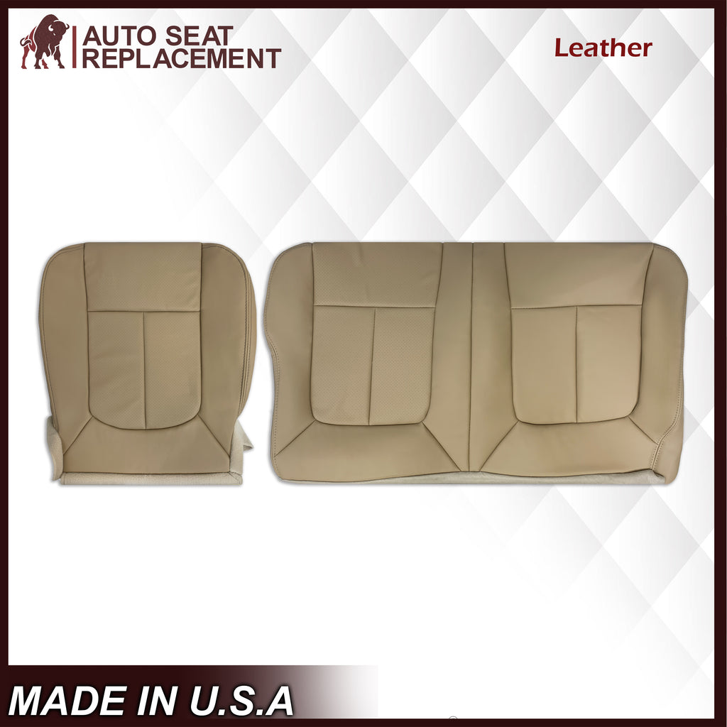 2011-2016 Ford F-250 F-350 F-450 Lariat Second Row 60/40 Replacement Seat Covers in Adobe Tan: Choose From Variants - Auto Seat Replacement
