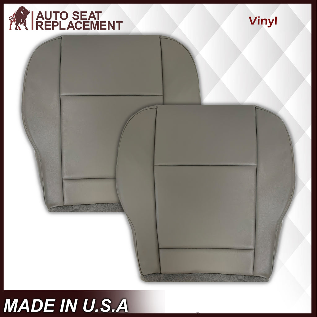 2015-2020 Ford Transit 150 250 350 Van Driver OR Passenger Side Bottom Vinyl Replacement Seat Covers in Gray: Choose Your Side And Position - Auto Seat Replacement