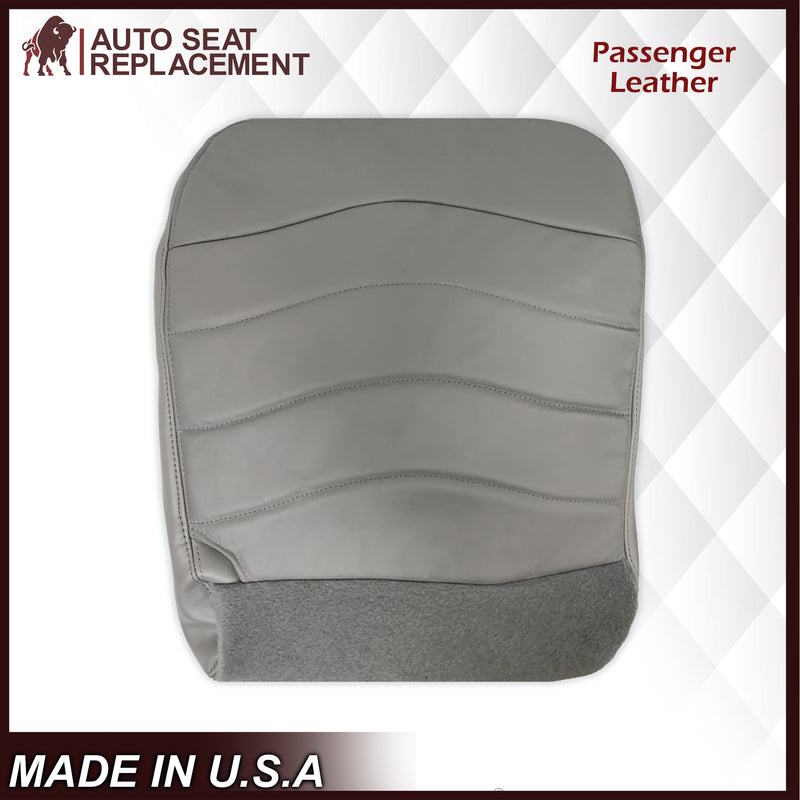 1996-1999 Ford F150 Lariat XLT Seat Cover in Medium Graphite Gray: Choose Leather or Vinyl - Auto Seat Replacement