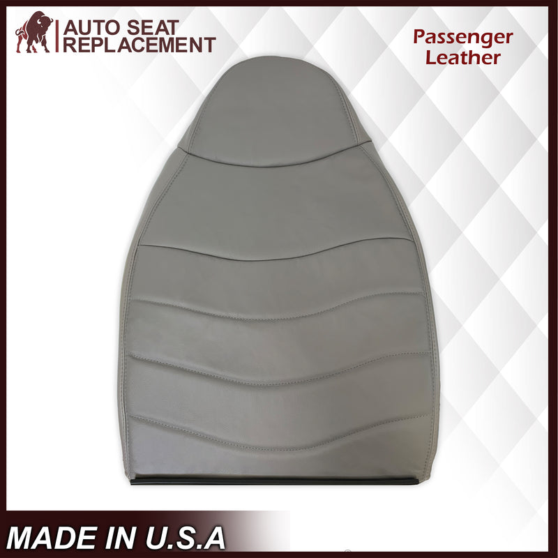 1996-1999 Ford F150 Lariat XLT Seat Cover in Medium Graphite Gray: Choose Leather or Vinyl - Auto Seat Replacement