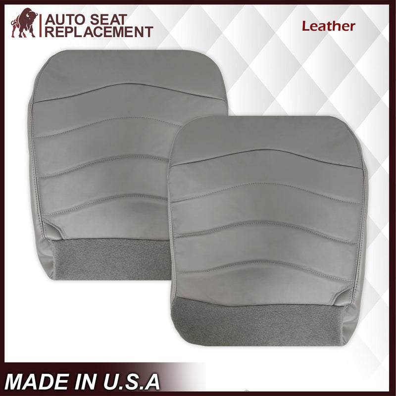 1996-1999 Ford F150 Lariat XLT Seat Cover in Medium Graphite Gray: Choose Leather or Vinyl - Auto Seat Replacement
