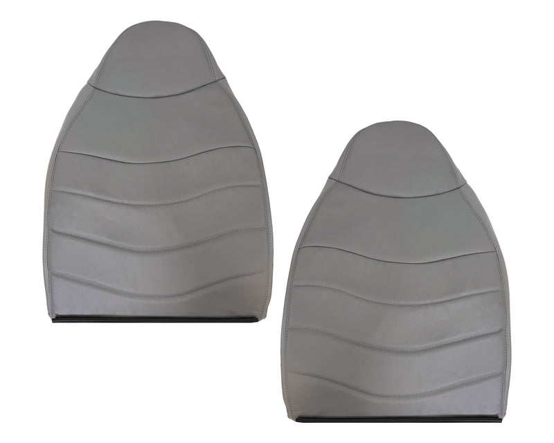 1996-1999 Ford F150 Lariat XLT Seat Cover in Medium Graphite Gray: Choose Leather or Vinyl - Auto Seat Replacement