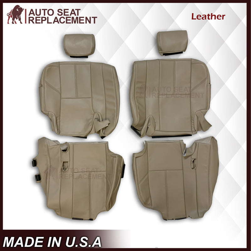 2007-2014 Chevy Silverado Front, Second and Third Row Seat Covers In Tan: Choose From Variation - Auto Seat Replacement