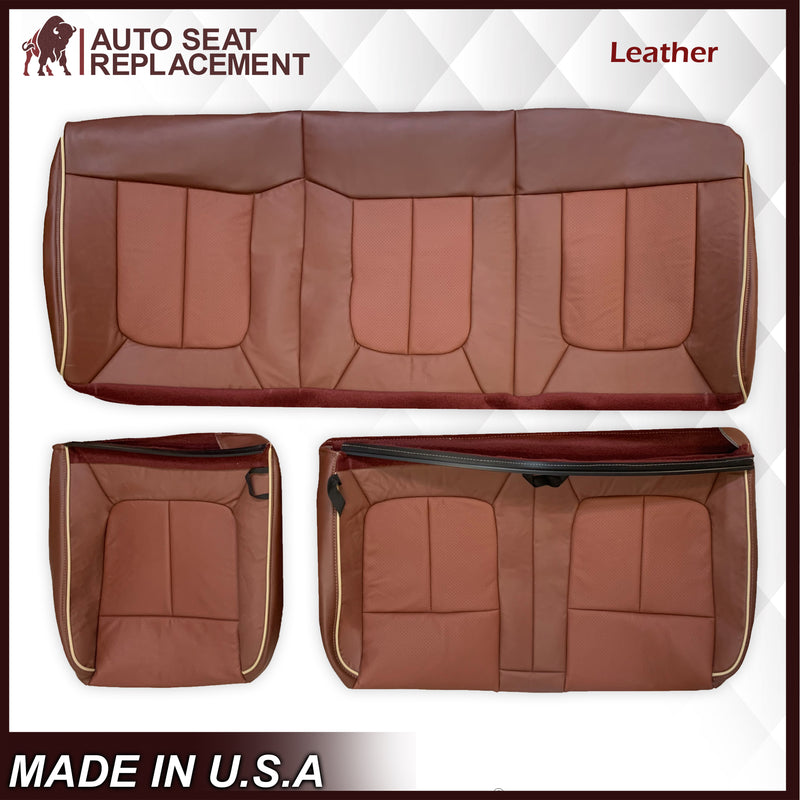 2009-2014 Ford F150 Second (2nd) Row 60/40 King Ranch Leather Replacement Seat Covers - Auto Seat Replacement
