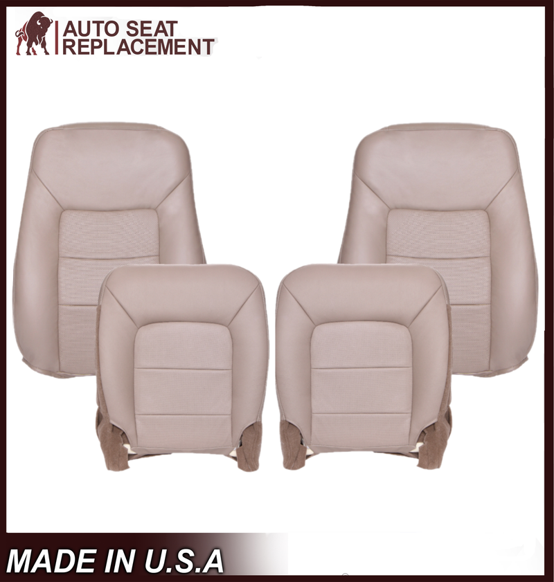 2005 2006 Ford Expedition Limited Perforated Tan Seat Covers: Choose Leather or Vinyl - Auto Seat Replacement