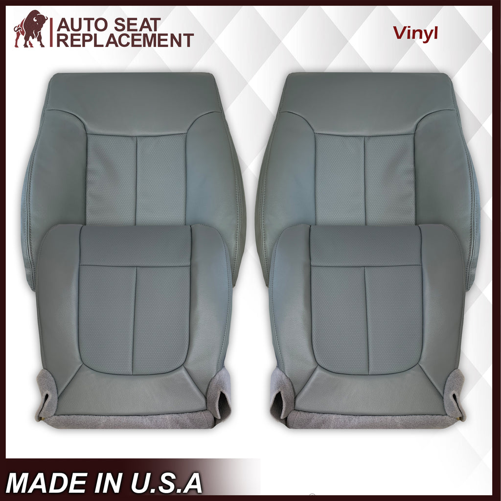 2011 2012 2013 2014 2015 2016 F250 F350 F450 F550 XL WT Work Truck Single Cab Front Replacement Gray Seat Covers