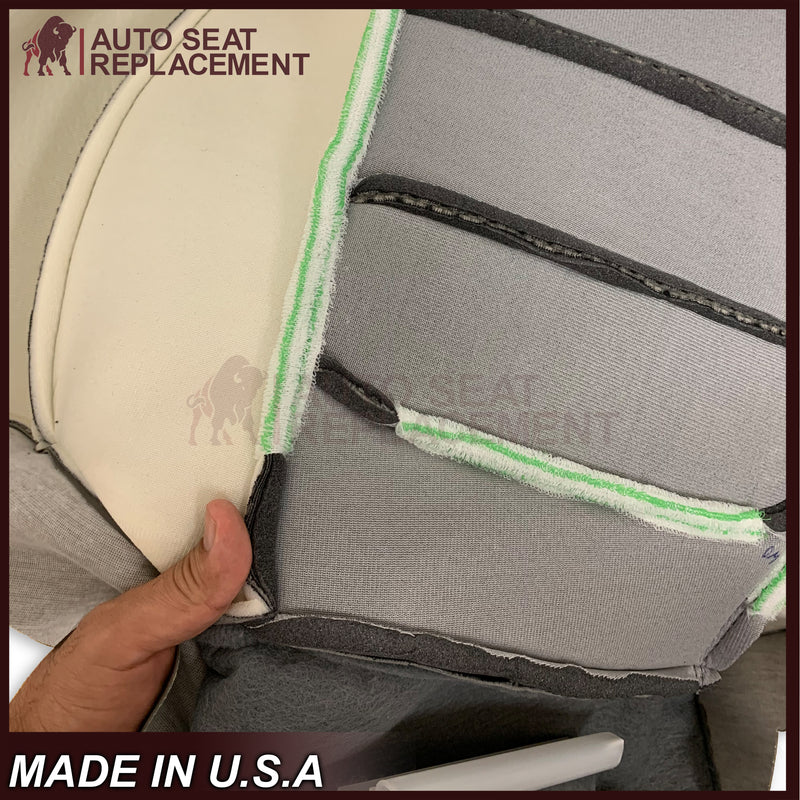 2001 Ford F250 F350 XLT Extended Quad Cab Gray Cloth Seat Cover - Auto Seat Replacement