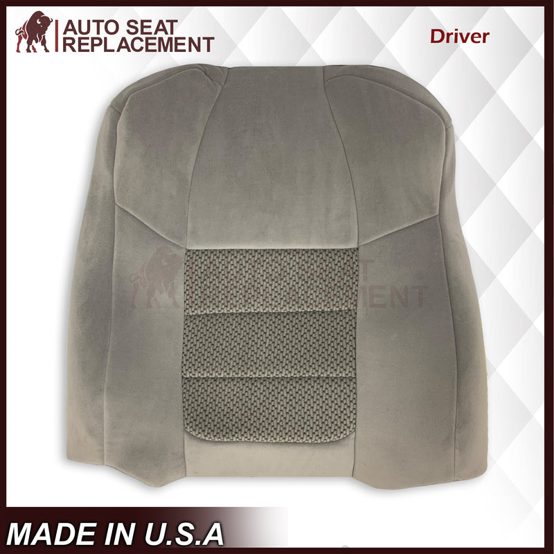 2001 Ford F250 F350 XLT Extended Quad Cab Gray Cloth Seat Cover - Auto Seat Replacement