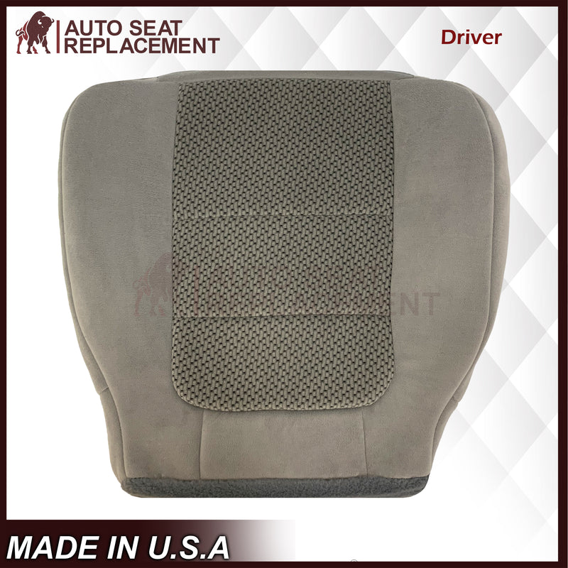 2001 Ford F250 F350 XLT Extended Quad Cab Gray Cloth Seat Cover - Auto Seat Replacement
