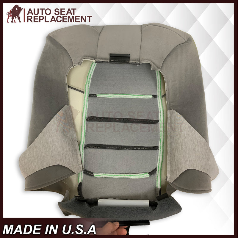 2001 Ford F250 F350 XLT Extended Quad Cab Gray Cloth Seat Cover - Auto Seat Replacement