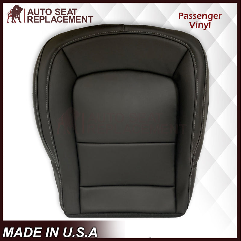 2015-2022 GMC Canyon Bottom Seat Covers Black: Choose In Genuine Leather OR Synthetic Leather - Auto Seat Replacement