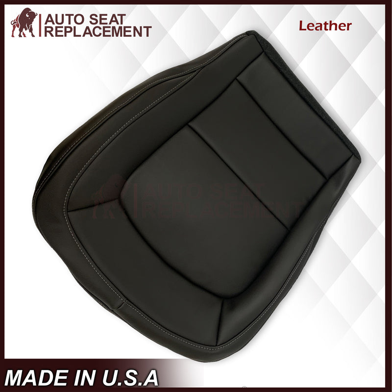 2015-2022 GMC Canyon Bottom Seat Covers Black: Choose In Genuine Leather OR Synthetic Leather - Auto Seat Replacement