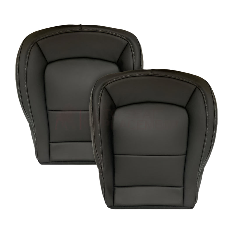 2015-2022 GMC Canyon Bottom Seat Covers Black: Choose In Genuine Leather OR Synthetic Leather - Auto Seat Replacement