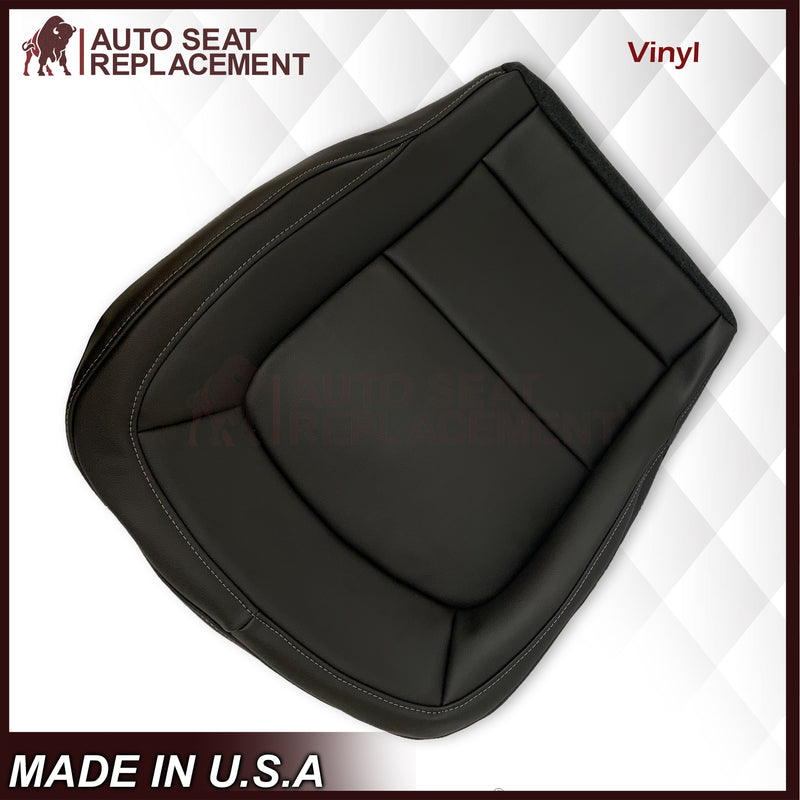 2015-2022 GMC Canyon Bottom Seat Covers Black: Choose In Genuine Leather OR Synthetic Leather - Auto Seat Replacement