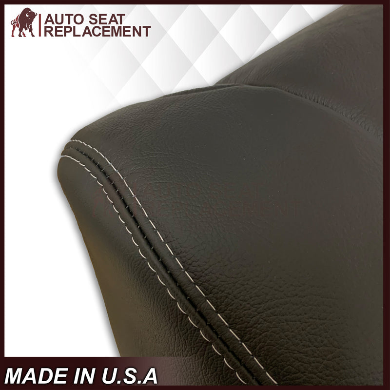 2009 2010 2011 2012 Dodge Ram 1500 2500 3500 Laramie Bottom Or Top Replacement Seat Cover in Dark Slate (Dark Gray) With Perforated Inserts - Auto Seat Replacement