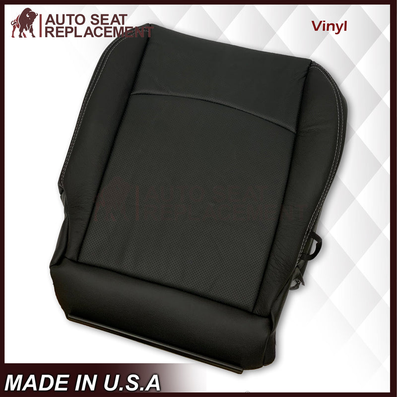 2009 2010 2011 2012 Dodge Ram 1500 2500 3500 Laramie Bottom Or Top Replacement Seat Cover in Dark Slate (Dark Gray) With Perforated Inserts - Auto Seat Replacement