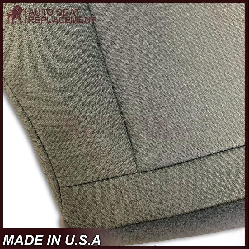 2009-2018 Ford Econoline E350 E450 E550 Gray Cloth Fabric Seat Cover & Cushion Foam - Auto Seat Replacement