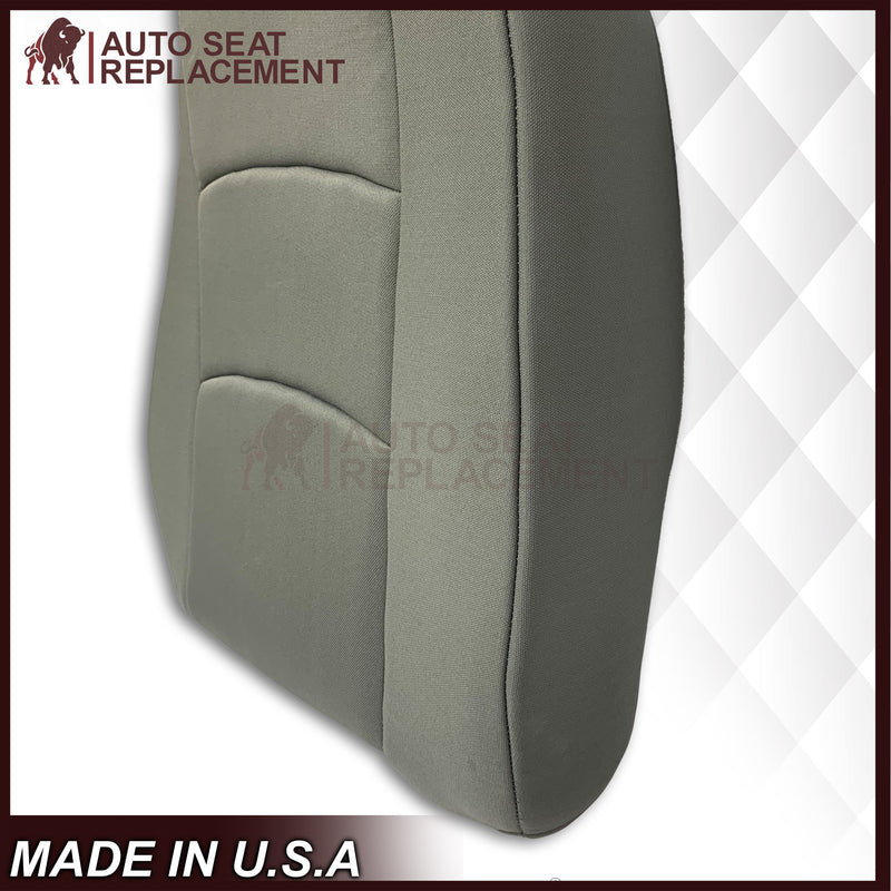 2009-2018 Ford Econoline E350 E450 E550 Gray Cloth Fabric Seat Cover & Cushion Foam - Auto Seat Replacement