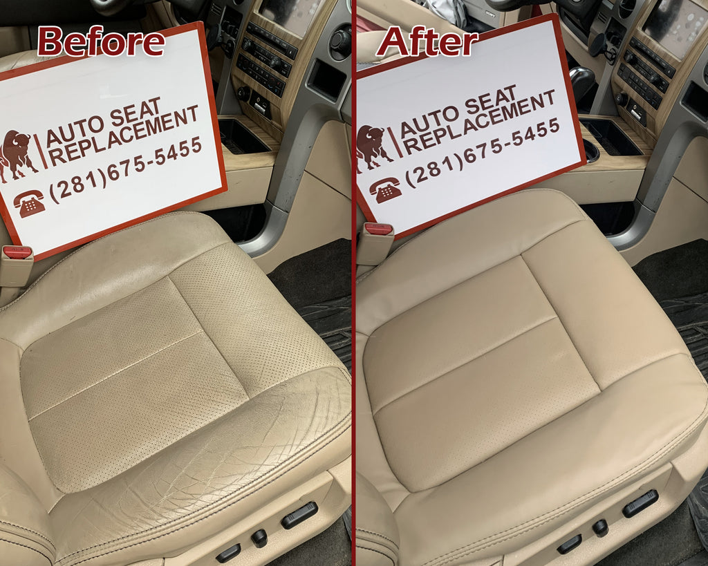 2011-2016 Ford F-250 F-350 F-450 Lariat Second Row 60/40 Replacement Seat Covers in Adobe Tan: Choose From Variants - Auto Seat Replacement