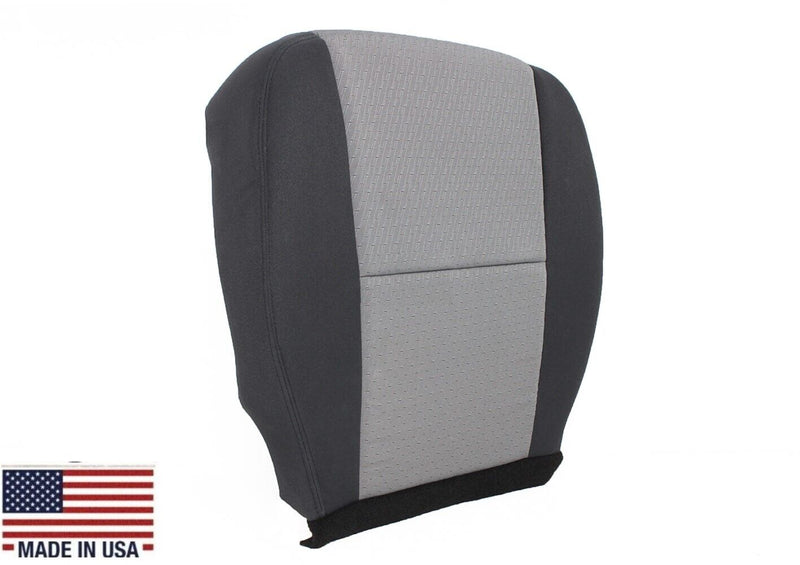2007-2014 Chevy Silverado Work Truck CLOTH Seat Cover In 2 Tone Gray/Black: Choose From Variation