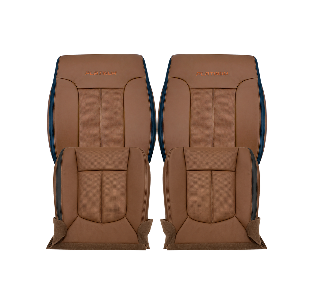 2013-2016 Ford F-250 F-350 F-450 F-550 Platinum Edition Replacement Seat Cover In Pecan Brown: Choose From Variants