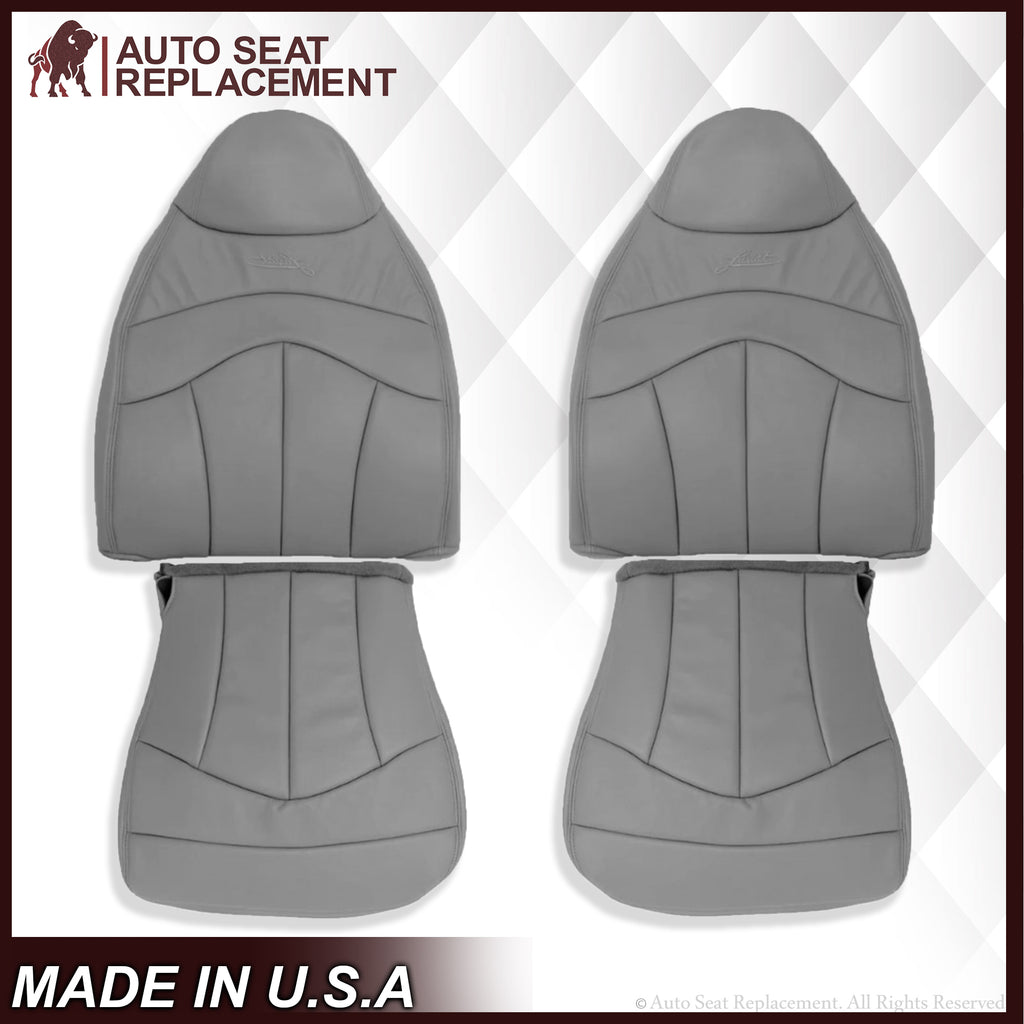 1999-2003 Ford F150 Seat Cover in Gray: Choose Leather or Vinyl