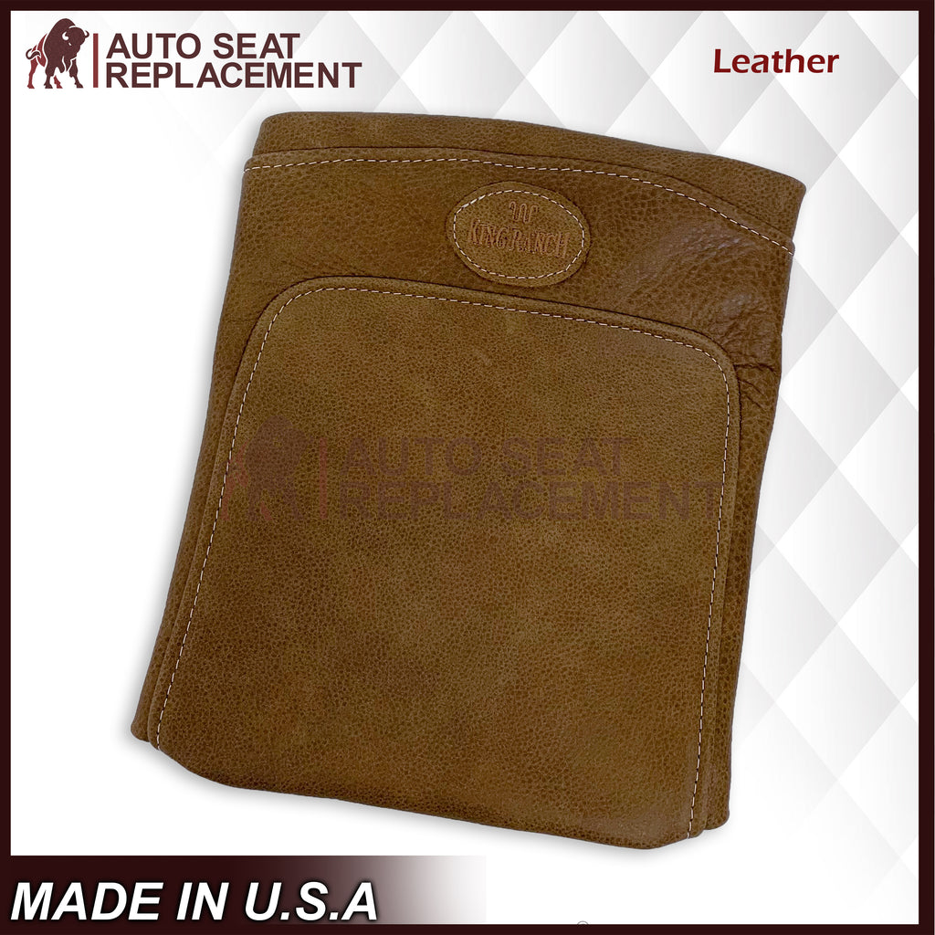 2001 2002 2003 Ford F150 King Ranch Center Console Lid Raw Cowhide GENUINE LEATHER Cover - Auto Seat Replacement
