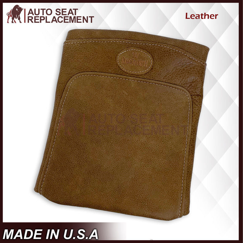 2001 2002 2003 Ford F150 King Ranch Center Console Lid Raw Cowhide GENUINE LEATHER Cover - Auto Seat Replacement